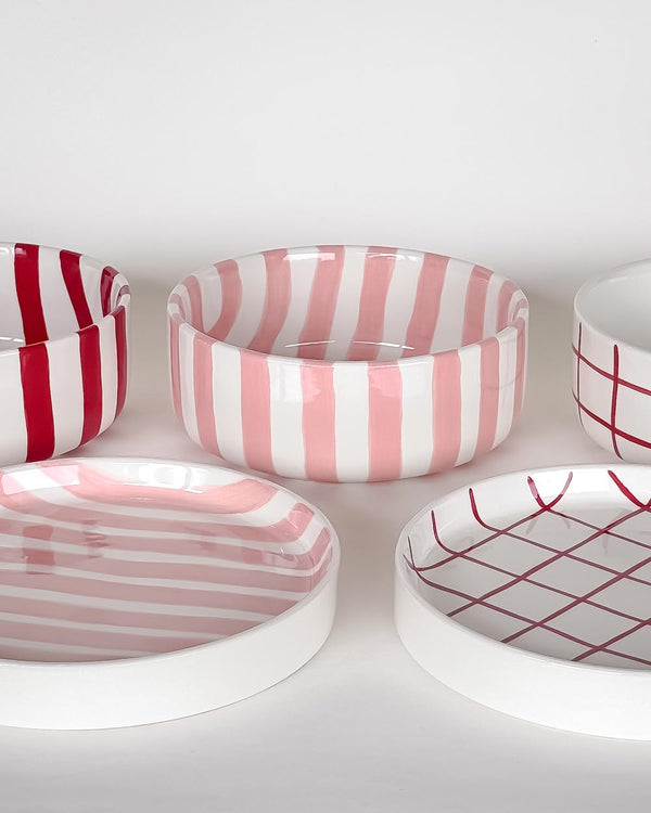 Schale Stripes Tramonto Red