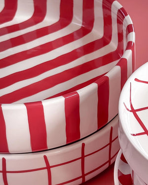 Schale Stripes Tramonto Red
