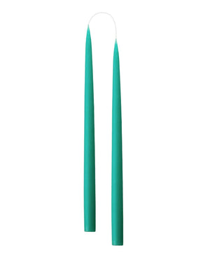 Hand Dipped Candle Turquoise H35cm (2er Set)