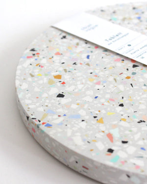 Untersetzer Terrazzo Grau XL