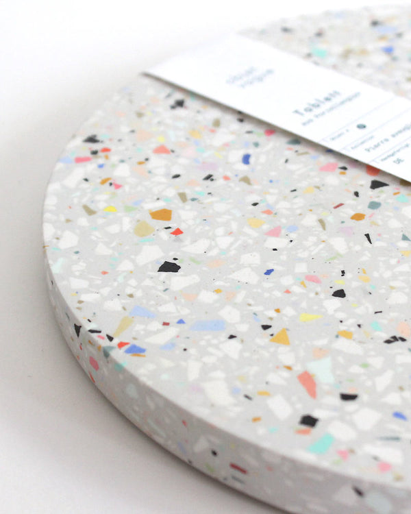 Untersetzer Terrazzo Grau XL