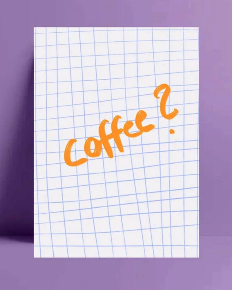 Coffee? Postkarte