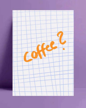 Coffee? Postkarte