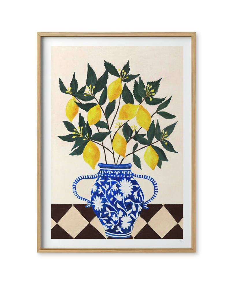 Vase of Lemons Poster (50x70cm)