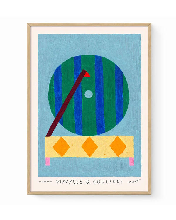 Vinyles & Couleurs II Poster - Matías Larraín (50x70cm)
