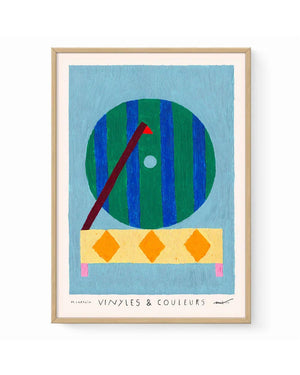 Vinyles & Couleurs II Poster - Matías Larraín (30x40cm)