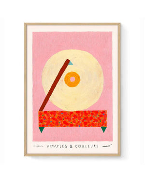 Vinyles & Couleurs IV Poster - Matías Larraín (30x40cm)