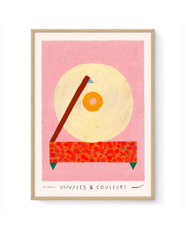 Vinyles & Couleurs IV Poster - Matías Larraín (30x40cm)