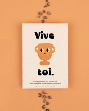 „Hoch sollst du leben!“ Gipskraut (Gypsophila) Samentüte - La Fabrique à Sachets