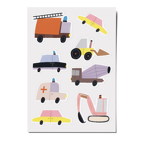 3 Stickerbögen Autos by Anna Katharina Jansen