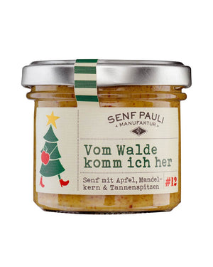 Vom Walde komm ich her: Senf mit Apfel, Mandelkern & Tannenspitzen