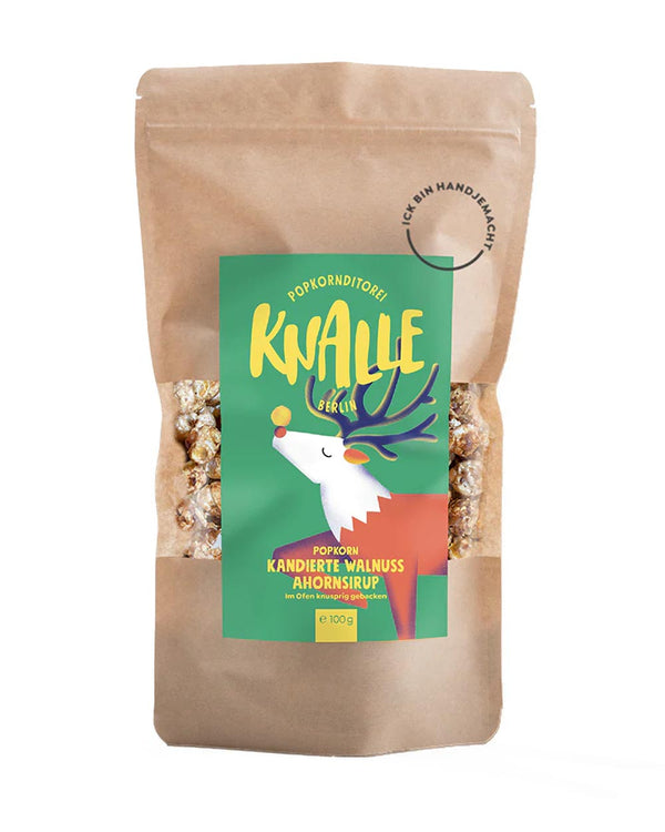 Popcorn Kandierte Walnuss Ahornsirup Weihnachtsedition