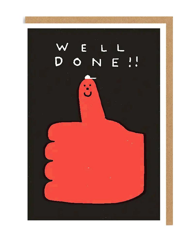 Ohh Deer Well Done Thumbs Up Klappkarte