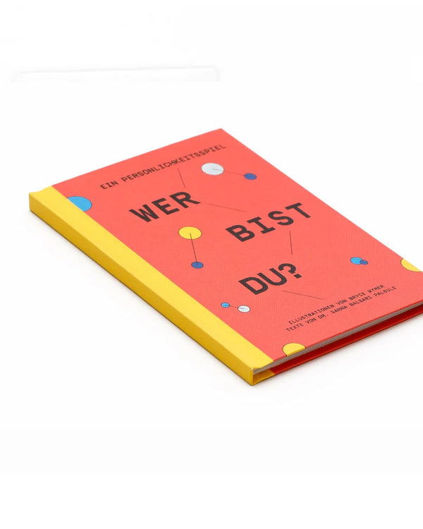 Wer bist Du? - Ein wissenschaftsbasiertes Persönlichkeitsspiel in Buchform mit 100 Multiple-Choice-Karten basierend auf dem Fünf-Faktoren-Modell, ideal für spielerische Selbsterkenntnis.