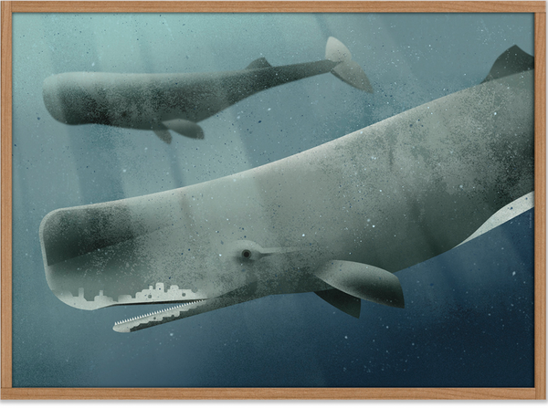 Whale #2 Poster (50 x 70 cm)