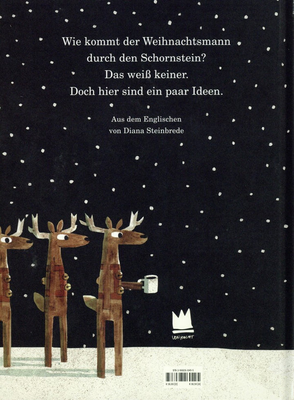 Wie kommt der Weihnachtsmann durch den Schornstein?