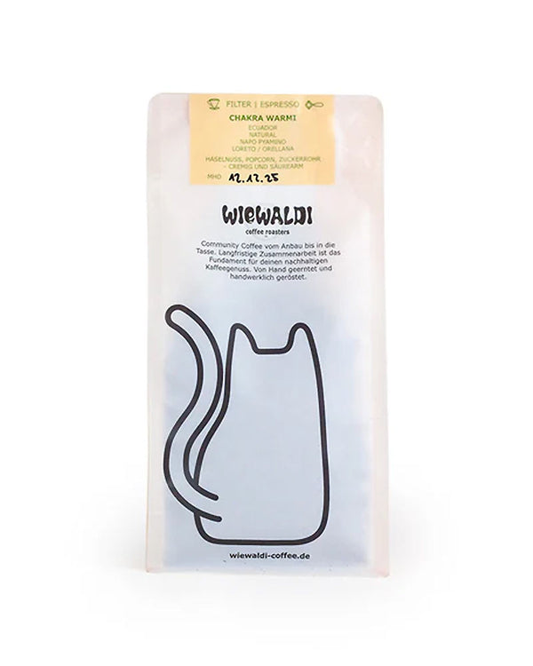 Chakra Warmi Filter-/Espressokaffee • Ganze Bohne • 250g