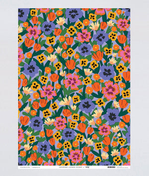 Wrap Wild Flowers Geschenkpapier