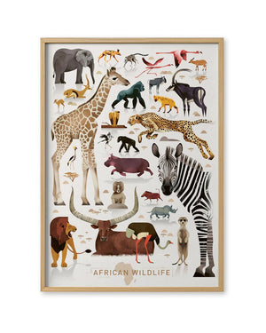 African Wildlife Poster (50x70cm)