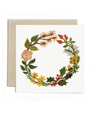 Winter Wreath Klappkarte