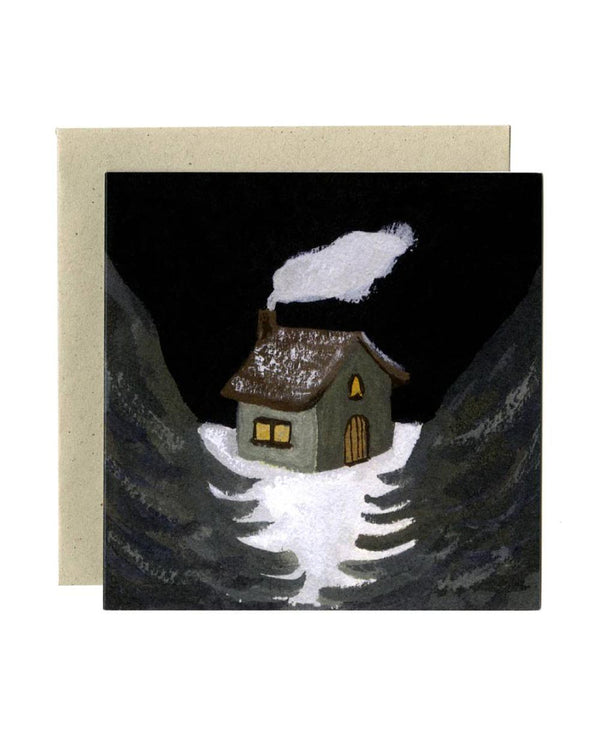Winter House Klappkarte