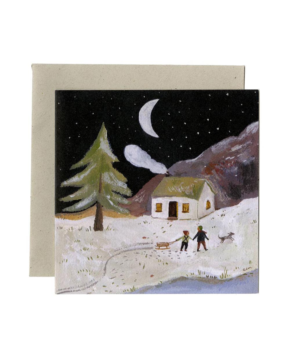 A Winter's Night Klappkarte