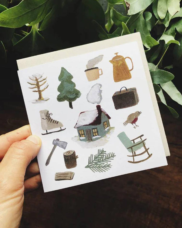 Winter In The Woods Klappkarte