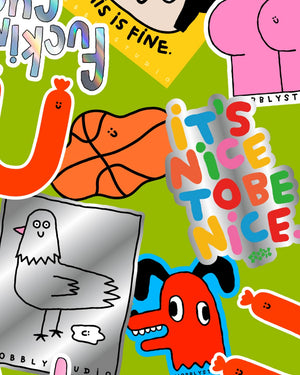 It's nice to be nice Sticker