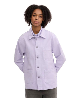 Womens Organic Workwear Jacket Soft Lavender