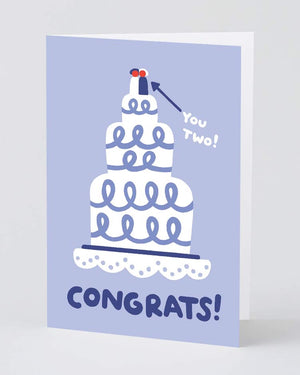 Wrap - Congrats Wedding Cake Klappkarte