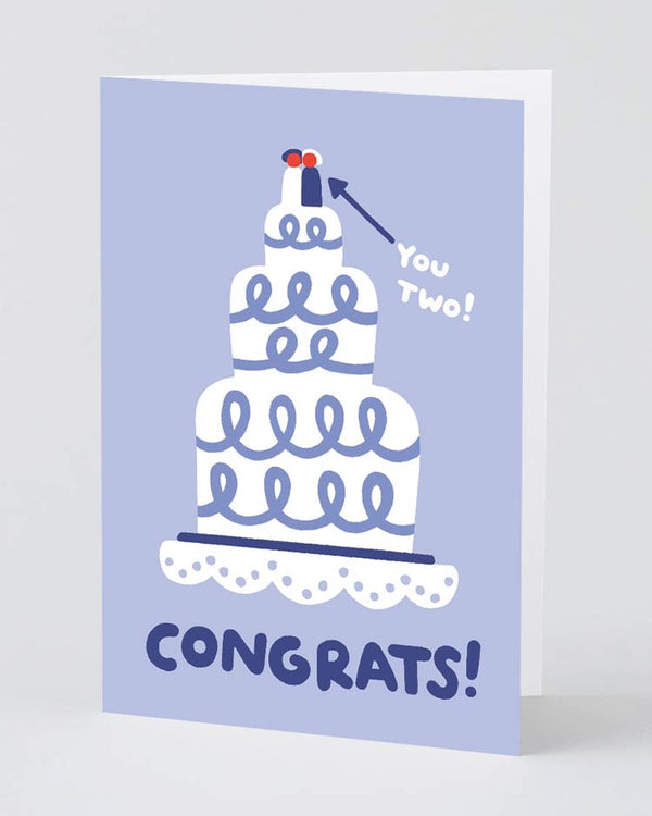 Wrap - Congrats Wedding Cake Klappkarte