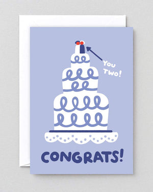 Wrap - Congrats Wedding Cake Klappkarte