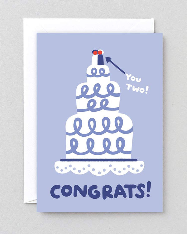 Wrap - Congrats Wedding Cake Klappkarte