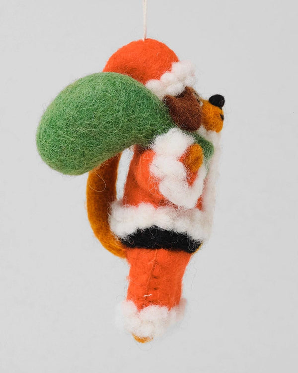 Wrap - Dog Santa Filzanhänger