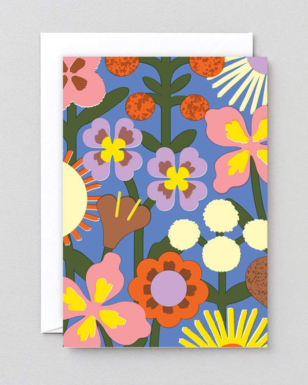 Wrap - Flowers Greetings Klappkarte