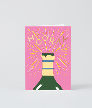 Wrap - Hooray Champagne Klappkarte