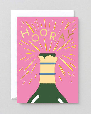 Wrap - Hooray Champagne Klappkarte
