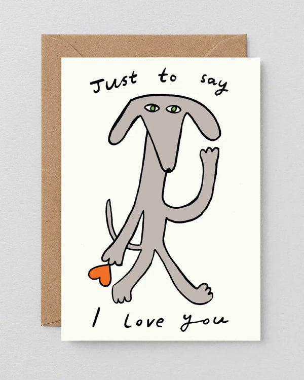 Wrap - Just To Say I Love You Embossed Klappkarte