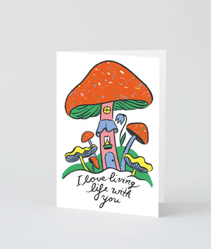 Wrap - I Love Living Life With You Klappkarte