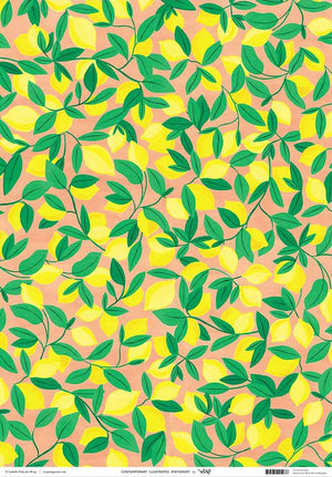 Lemons Geschenkpapier