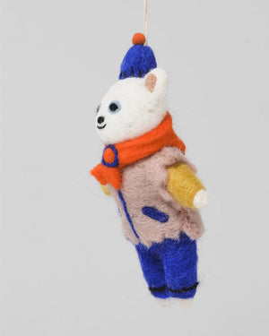 Wrap - Polar Bear Filzanhänger