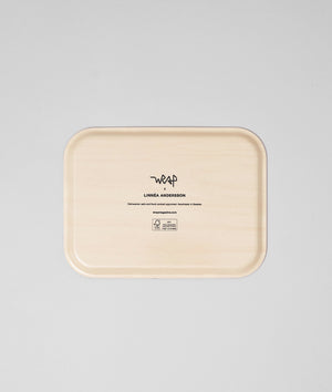 Kleines Wrap Blue Leaves Tablett