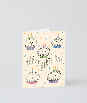 Happy Birthday Cupcakes Klappkarte