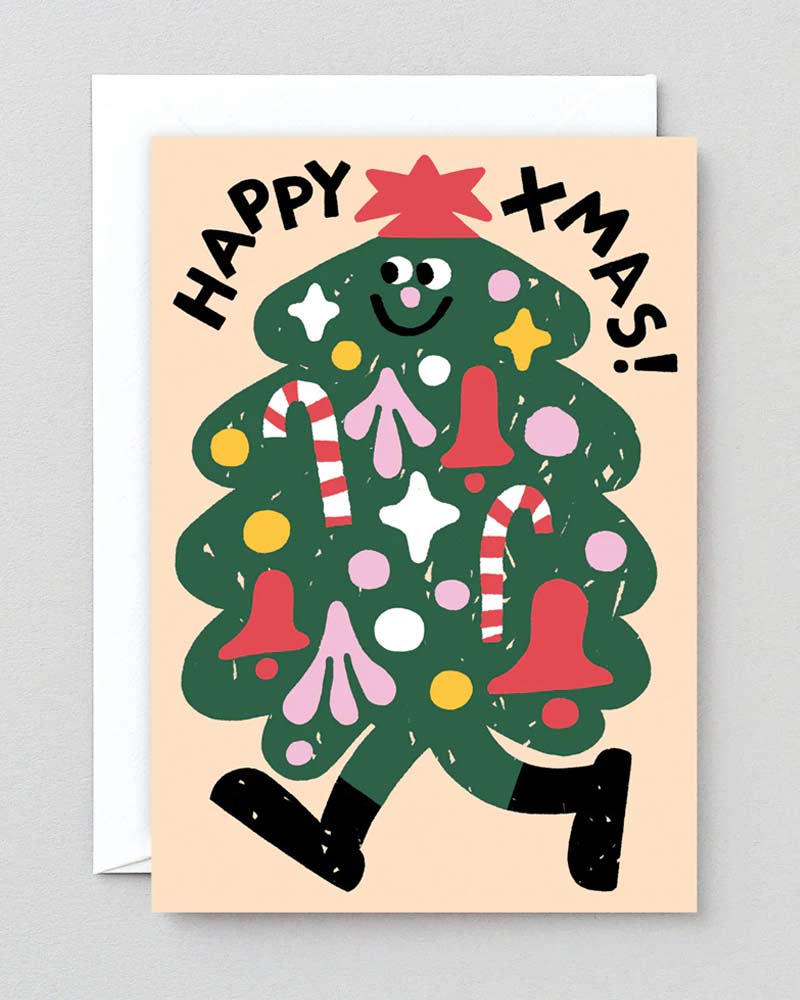 Happy X-Mas-Tree Klappkarte