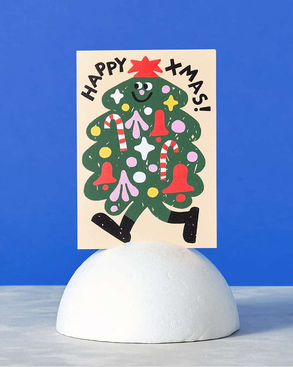 Happy X-Mas-Tree Klappkarte