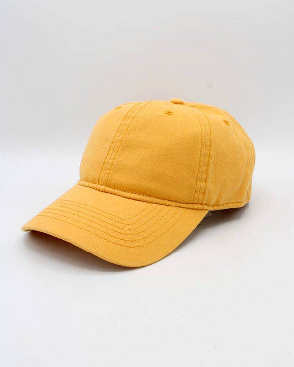 Cap aus 100% Baumwolle Gelb