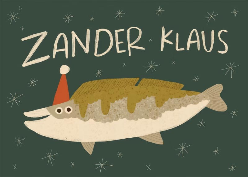 Zanderklaus Postkarte