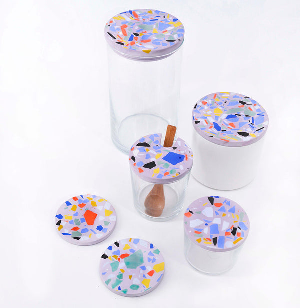 Zuckerdose Terrazzo Bold Lila