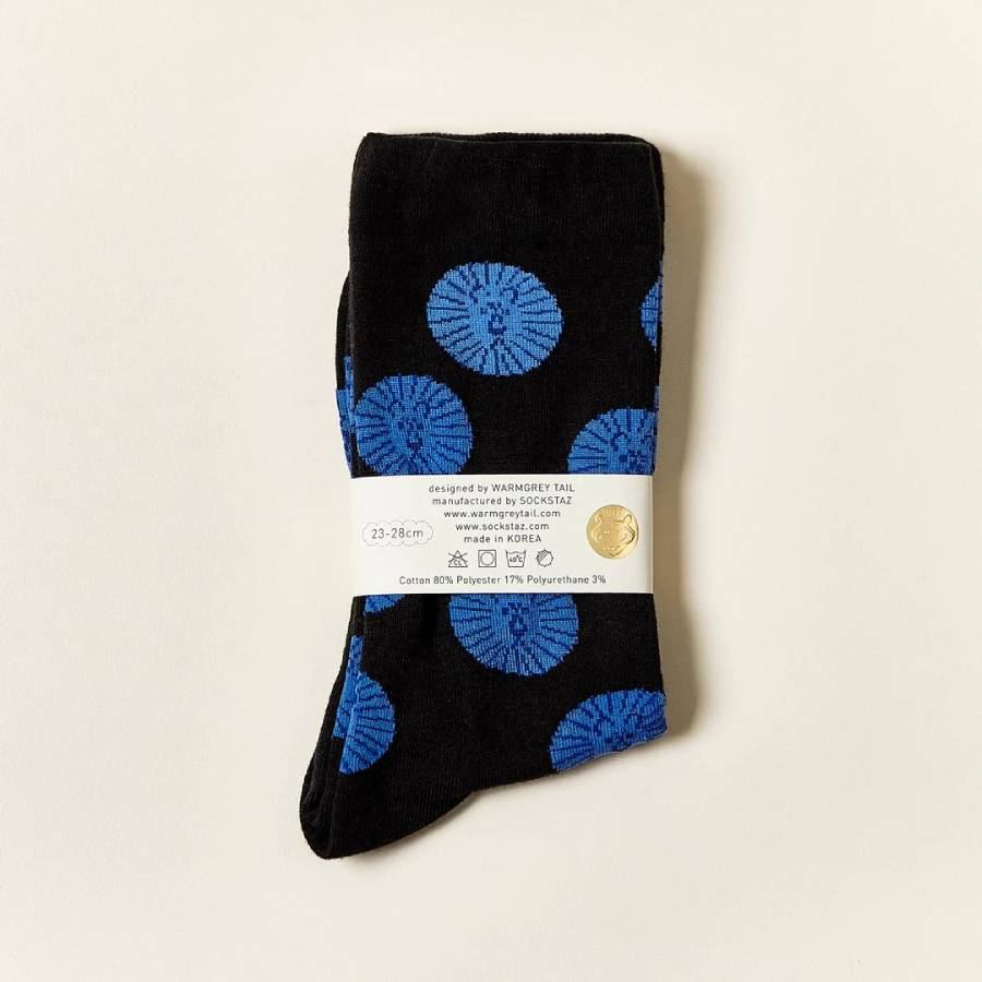 Lion Socken Blue Black (Größe 36-42)