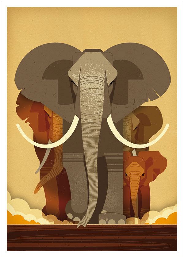 Elephant Postkarte